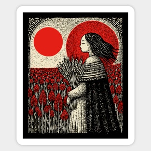 Nocturnal Virgo Zodiac Sticker